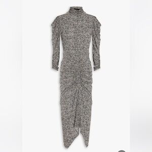 ISABEL MARANT
Asymmetric ruched printed jersey dress